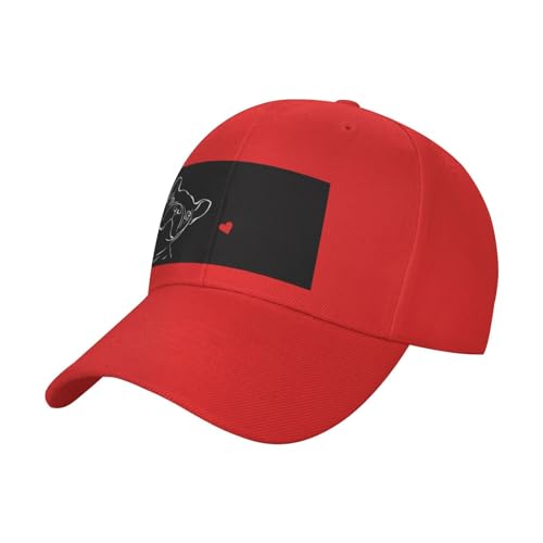 OPSREY Baseballkappe mit französischem Hund, bedruckt, verstellbar, Netzstoff, neutrale Sportkappe OPSREY Baseballkappe mit französischem Hund, bedruckt, verstellbar, Netzstoff, neutrale Sportkappe von OPSREY