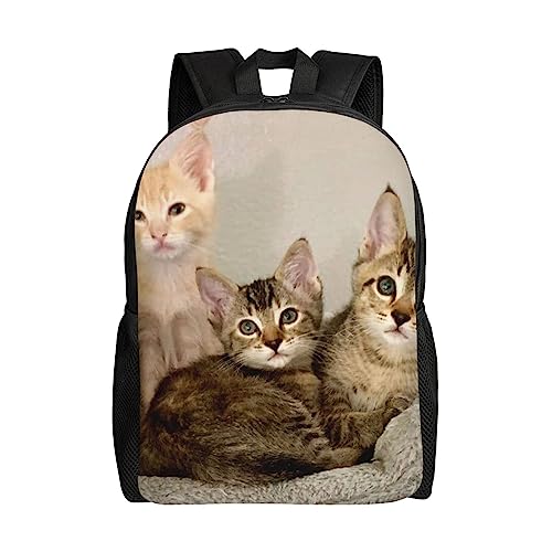 OPSREY Rucksack mit Kätzchen-Motiv, große Kapazität, leicht, wasserdicht, Tagesrucksack für Outdoor-Reisen, Schwarz, Einheitsgröße, verstellbar OPSREY Rucksack mit Kätzchen-Motiv, große Kapazität, leicht, wasserdicht, Tagesrucksack für Outdoor-Reisen, Schwarz, Einheitsgröße, verstellbar von OPSREY