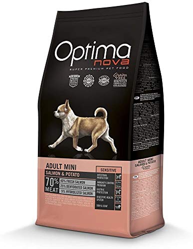Optima Nova - Hundefutter für ausgewachsene Hunde Mini Grain Free Lachs und Kartoffel Optima Nova - Hundefutter für ausgewachsene Hunde Mini Grain Free Lachs und Kartoffel von OPTIMANOVA