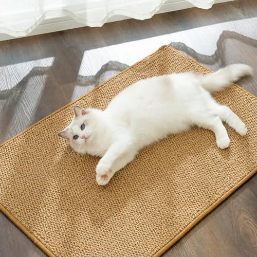 Katzenkratzmatte, horizontaler Krallenschärfer aus Sisal für kleine, mittelgroße und große Katzen Katzenkratzmatte, horizontaler Krallenschärfer aus Sisal für kleine, mittelgroße und große Katzen von OPica
