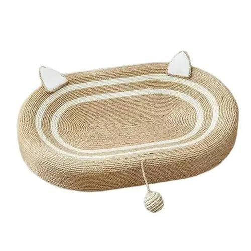 Katzenkratzpads, ovale Form, Katzenkratzpad mit Ball, Spielzeug, Katzennest, gewebtes Heimtierbedarf, verhindert die Zerstörung von Katzen von OPica