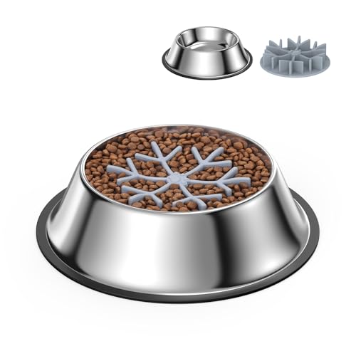 Antischlingnapf Hunde Groß, 2 in 1 Slow Feeder Hundenapf Einfügung & Futternapf, Anti-Schlucken, Interaktive Hundenapf, Sicherheit Haltbarer Futternapf für Hunde Katzen, Langsam Fressen Dog Bowl Antischlingnapf Hunde Groß, 2 in 1 Slow Feeder Hundenapf Einfügung & Futternapf, Anti-Schlucken, Interaktive Hundenapf, Sicherheit Haltbarer Futternapf für Hunde Katzen, Langsam Fressen Dog Bowl von OQIMAX