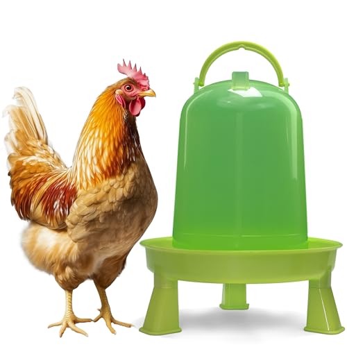 8l Hühnertränke, beheizbare Geflügeltränke automatische Wassertränke Hühner Tränke Geflügel als Wasserspender, Wachteltränke, Trinkbehälter (8 Liter) von ORANGE DEAL