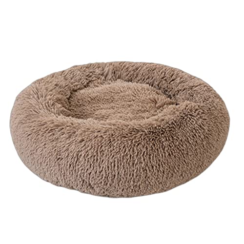 Anti-Angst-Hundebett für extra große, große, mittelgroße und kleine Hunde, rundes Hundebett, Katzenbett, Donut-Kuschelbett, beruhigendes Haustierbett, Sofa, Welpenbett, Kätzchenbett, 140 cm, Khaki Anti-Angst-Hundebett für extra große, große, mittelgroße und kleine Hunde, rundes Hundebett, Katzenbett, Donut-Kuschelbett, beruhigendes Haustierbett, Sofa, Welpenbett, Kätzchenbett, 140 cm, Khaki von OREAMY