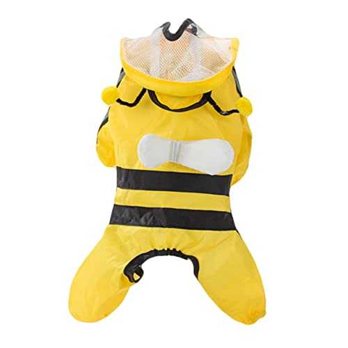 ORFOFE 1stück Wasserdichter Bienen-förmiger Regenmantel Für Hunde Und Für Kleine Und Mittelgroße Hunde Für Und Outdoor-aktivitäten von ORFOFE