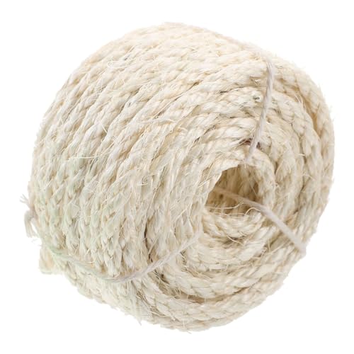 ORFOFE 1rolle Sisal Seil Für Katzenkratzmöbel Natürliche Und Langlebige Lösung Für Kratzsäulen Und Bretter Leicht Zuschneidbar Und Vielseitig Verwendbar von ORFOFE