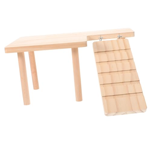 ORFOFE Interaktive Hamster-Kletterleiter aus Holz Hamsterstamm Kleintierkäfig-Zubehör Spielzeug-Set ORFOFE Interaktive Hamster-Kletterleiter aus Holz Hamsterstamm Kleintierkäfig-Zubehör Spielzeug-Set von ORFOFE