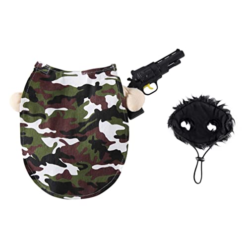 ORFOFE Halloween-Haustierkostüm Hunde-Cosplay-Kleidung Weihnachts-Hundeparty-Outfit Haustierbedarf lustiges Haustier-Kleidungsset ORFOFE Halloween-Haustierkostüm Hunde-Cosplay-Kleidung Weihnachts-Hundeparty-Outfit Haustierbedarf lustiges Haustier-Kleidungsset von ORFOFE
