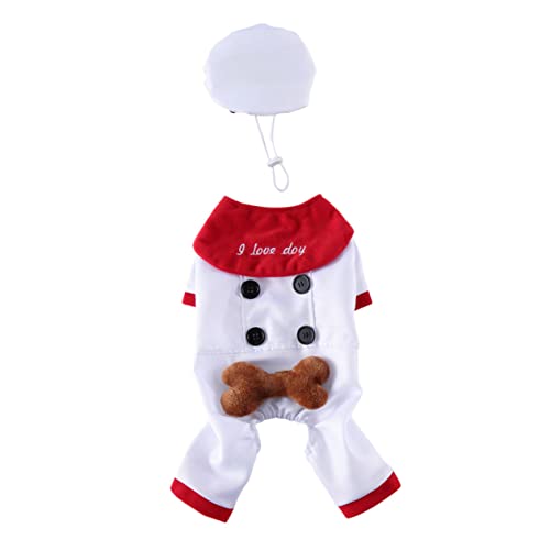 ORFOFE 1 Satz Haustier lustig verkleiden Weihnachtspullover für Hunde und Katzen Welpen-Halloween-Kostüm Dog Christmas Costume hundeweihnachtskostüme Kleider weihnachtsdeko Cosplay Hut von ORFOFE