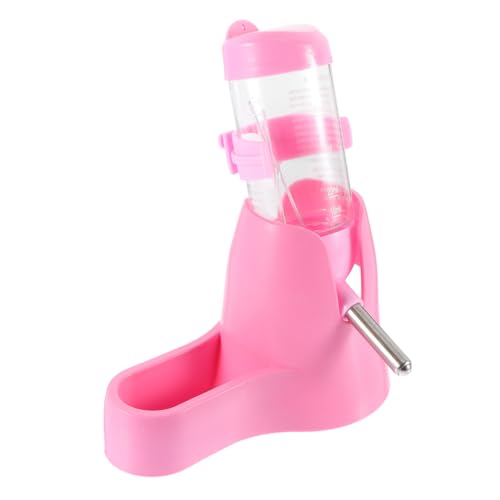 ORFOFE 1 Satz Trinkbrunnen für Hamster Auto-Spender für Haustiere automatische Zuführung Hamster Spielzeug hamsterspielzeug wasserflasche Futterspender für Hamster Rosa Wiederverwendbar von ORFOFE