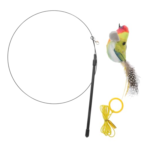ORFOFE Interaktives Katzenspielzeug-Set Mit Vogel-Teaser Und Quietsch-Katzen-Teaser-Stick Für Das Spielen Im Innenbereich ORFOFE Interaktives Katzenspielzeug-Set Mit Vogel-Teaser Und Quietsch-Katzen-Teaser-Stick Für Das Spielen Im Innenbereich von ORFOFE