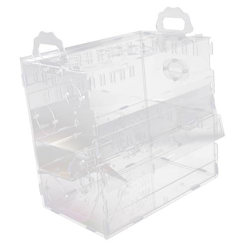 ORFOFE Hamsterkäfig klein Acryl Meerschweinchen-Schloss zufälliger Griff zum Schlafen Spielen und Verstecken ORFOFE Hamsterkäfig klein Acryl Meerschweinchen-Schloss zufälliger Griff zum Schlafen Spielen und Verstecken von ORFOFE