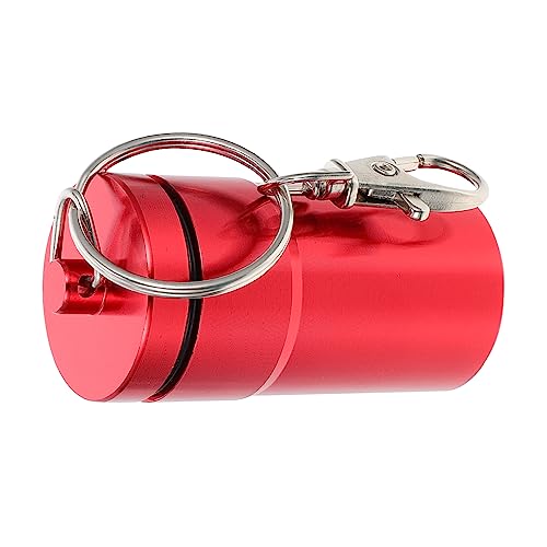 ORFOFE 1 Stück Schachtel Vogeltrainingsglas Papageienfruchthalter Taube Hamster Wasserflasche vogelhaus Bird House Papageifutter Futterspender aus Metall Aluminiumlegierung rot von ORFOFE