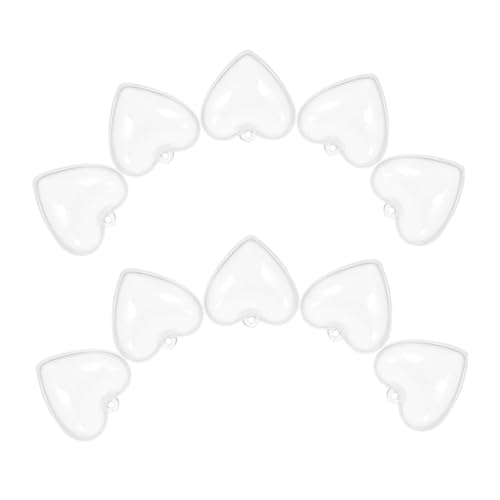 ORFOFE 10 Stück Aquarium Deko Transparent Herzform Schwimmende Kugeln Stabil Balanciert Einfach Installierbar Für Fischbecken Und Wohnraum Dekoration von ORFOFE