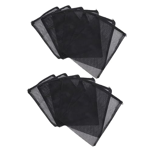 ORFOFE Fischbehälter Filterbeutel Austauschbare Netzfiltertaschen Für Aquarien Schwarze Kleine öcher Für Optimale Filtration von ORFOFE