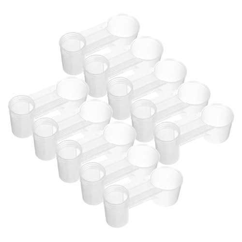 ORFOFE 10 Stück Teiliges Vogelfutterspender aus Robustem Kunststoff Transparenter Futternapf für Papageien Tauben und Hühner Einfach zu Reinigen Auslaufsicher für ORFOFE 10 Stück Teiliges Vogelfutterspender aus Robustem Kunststoff Transparenter Futternapf für Papageien Tauben und Hühner Einfach zu Reinigen Auslaufsicher für von ORFOFE