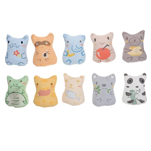 ORFOFE 10st Katze Plüschtier Spielzeug Katze Stofftier Kuscheltiere Für Katzen Katze Katzenminze Plüsch Katze Hauskatze von ORFOFE