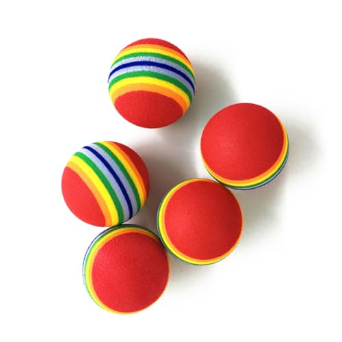 ORFOFE 12 Stück Teiliges Kleine Bunte Hundespielbälle aus Strapazierfähigem Eva Material Interaktives Kauspielzeug und Trainingstool für Welpen und Kleine Hunde für Apportieren und von ORFOFE