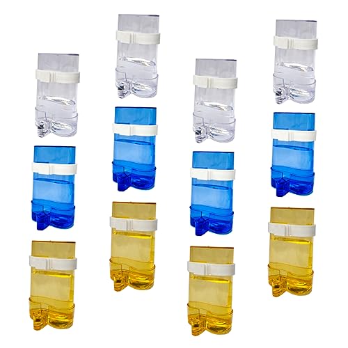 ORFOFE 12stücke Teiliges Automatischer Wasserspender Und Futterspender Für Papageien Transparente Trinkflasche Für Vögel Für Wellensittiche Nymphensittiche Und Kanarienvögel von ORFOFE