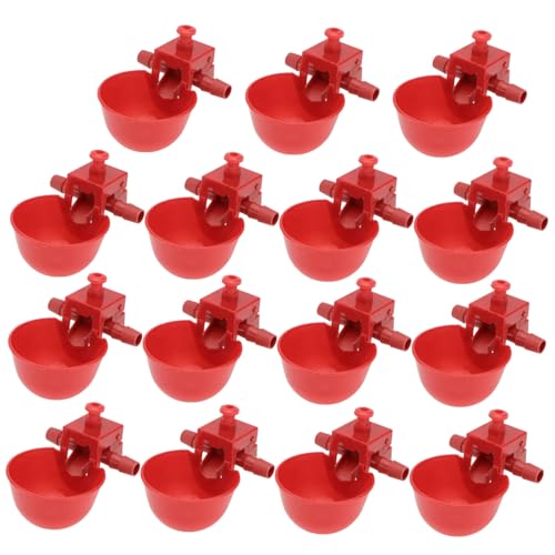 ORFOFE 15 Stück Teiliges Geflügeltränke mit Einstellbarem Wasserdurchfluss Automatische Tränke für Hühner und Tauben Langlebige Rote Trinkschalen für Geflügelzucht Zuhause ORFOFE 15 Stück Teiliges Geflügeltränke mit Einstellbarem Wasserdurchfluss Automatische Tränke für Hühner und Tauben Langlebige Rote Trinkschalen für Geflügelzucht Zuhause von ORFOFE