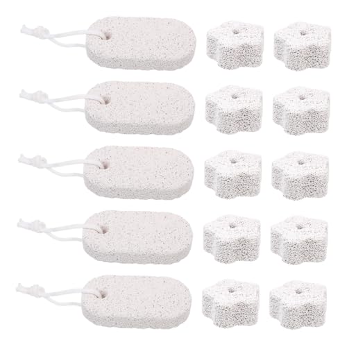 ORFOFE 15 Stück Teiliges Kauspielzeug für Kleintiere Langlebige Molars Steine aus Natürlichem Material für Hamster Kaninchen und Chinchilla Unterstützt Gesundes Zähneknirschen und von ORFOFE