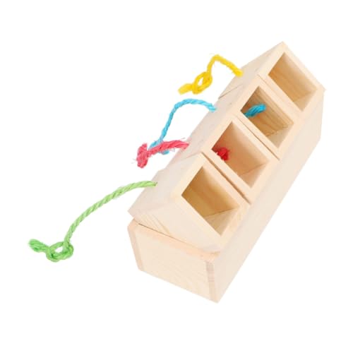 ORFOFE 1stück Holzspielzeug Für Papageien Interaktive Futtersuche Box -Spielzeug Für Vögel Nager Käfigzubehör Vermeidung Von Langeweile ORFOFE 1stück Holzspielzeug Für Papageien Interaktive Futtersuche Box -Spielzeug Für Vögel Nager Käfigzubehör Vermeidung Von Langeweile von ORFOFE