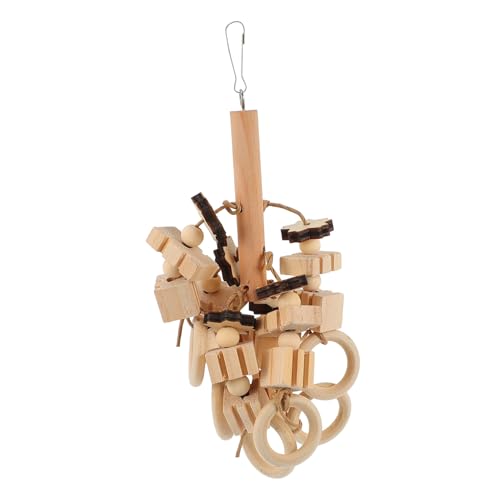 ORFOFE Zähneknirschen-Spielzeug für Vögel Holz-Vogelspielzeug-Blöcke Papagei-Kauspielzeug sicher ORFOFE Zähneknirschen-Spielzeug für Vögel Holz-Vogelspielzeug-Blöcke Papagei-Kauspielzeug sicher von ORFOFE