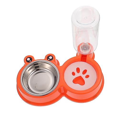 ORFOFE Automatischer Wasserspender für Hunde und Katzen Wasser- und Futternapf wartungsfreundlich leicht Orange ORFOFE Automatischer Wasserspender für Hunde und Katzen Wasser- und Futternapf wartungsfreundlich leicht Orange von ORFOFE