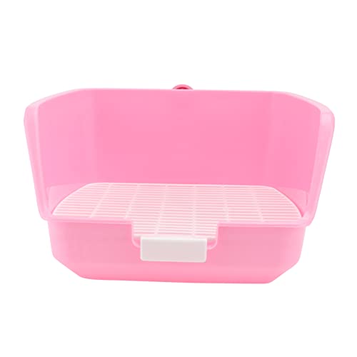 ORFOFE Kotschale für Häschen Kaninchen Mini-Toilette Kaninchenkäfig-Zubehör Haustierpfanne Haustierbedarf kompaktes Design ORFOFE Kotschale für Häschen Kaninchen Mini-Toilette Kaninchenkäfig-Zubehör Haustierpfanne Haustierbedarf kompaktes Design von ORFOFE