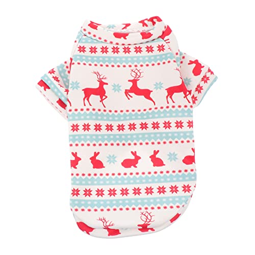 ORFOFE 1Stk Weihnachtskleidung für Hunde Weihnachts hundekostü Weihnachten hundekostü Hund Weihnachtspyjama Wendbare Winterkleidung für Hunde Kleider Welpenkostü Haustierkleidung von ORFOFE