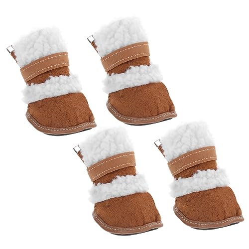 ORFOFE Schneestiefel-Set für Haustiere 4-teilig Hunde-Schneeschuhe für den Winter rutschfeste Welpenstiefel bequem und warm für Abenteuer im Freien ORFOFE Schneestiefel-Set für Haustiere 4-teilig Hunde-Schneeschuhe für den Winter rutschfeste Welpenstiefel bequem und warm für Abenteuer im Freien von ORFOFE