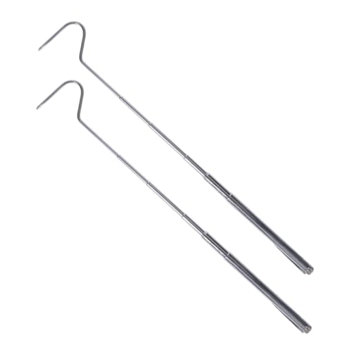 ORFOFE 2 Stück Ausziehbare Schlangenhaken aus Rostfreiem Metall Langlebiges Snake Catching Tool mit Rutschfestem Griff Robustes Reptilienfang Werkzeug für Sicheres und Komfortables ORFOFE 2 Stück Ausziehbare Schlangenhaken aus Rostfreiem Metall Langlebiges Snake Catching Tool mit Rutschfestem Griff Robustes Reptilienfang Werkzeug für Sicheres und Komfortables von ORFOFE