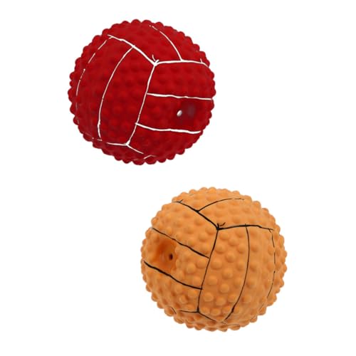 ORFOFE 2 Pcs Interaktive Hund Bälle Quietschende Beißen Spielzeug Latex Haustier Kauen Spielzeug Outdoor ORFOFE 2 Pcs Interaktive Hund Bälle Quietschende Beißen Spielzeug Latex Haustier Kauen Spielzeug Outdoor von ORFOFE