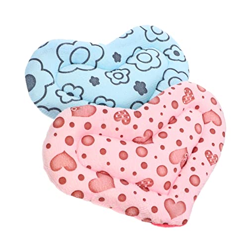 ORFOFE 2pcs Haustier Schlaf Matten Nest Pad Herz Design Für Hamster Meerschweinchen Eichhörnchen Warm Bequem von ORFOFE