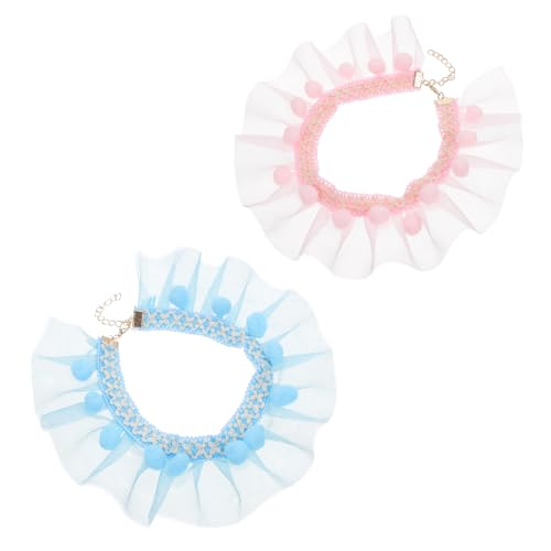 ORFOFE Haustierhalsband Mit Spitzendesign Katzenhalsband Modisches Kätzchenhalsband Haustierzubehör Bequem Und Verstellbar Für Ihr Haustier von ORFOFE