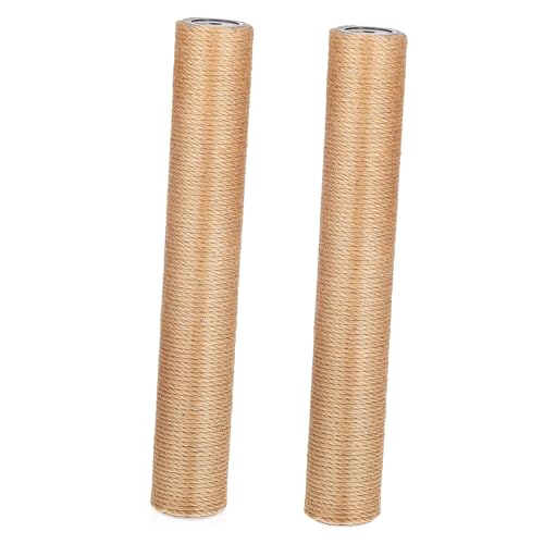 ORFOFE 2 Stück Jute Katzenkratzsäule Kratzpfosten Ersatz für Indoor Katzen Kratzbaum Stabiles Sisal für Gesundes Krallenverhalten von ORFOFE
