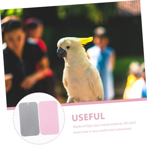 ORFOFE 2 Stück Metall Futterbox für Vogeltraining Kleine Langlebige Trainingsbox mit Schiebedeckel für Wildvögel und Papageien Tragbar und Einfach zu Befüllen für Outdoor Vogeltrainer ORFOFE 2 Stück Metall Futterbox für Vogeltraining Kleine Langlebige Trainingsbox mit Schiebedeckel für Wildvögel und Papageien Tragbar und Einfach zu Befüllen für Outdoor Vogeltrainer von ORFOFE