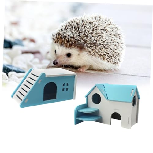 ORFOFE 2 Stück PVC Kleintierhaus Blau Doppellagige Villa für Hamster Maus und Zwergigel Sicheres Spielhaus mit Mehreren Rundlöchern für Kleines Haustiergehege und Auslaufspaß ORFOFE 2 Stück PVC Kleintierhaus Blau Doppellagige Villa für Hamster Maus und Zwergigel Sicheres Spielhaus mit Mehreren Rundlöchern für Kleines Haustiergehege und Auslaufspaß von ORFOFE