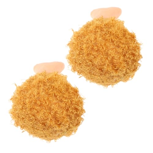 ORFOFE 2 Stück Plüsch Hundespielzeug Chicken Leg Quietschendes Kauspielzeug für Welpen Robust und Interaktiv für Zahnpflege und Training von ORFOFE