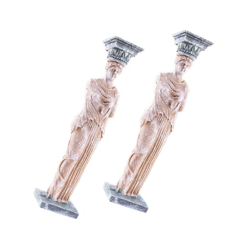 ORFOFE 2 Stück Resin Ornament Aquarium Deko Stabile Fischbecken Statue Naturgetreue Goddess Figur Aquarien Zubehör Lebendige Unterwasserlandschaft von ORFOFE