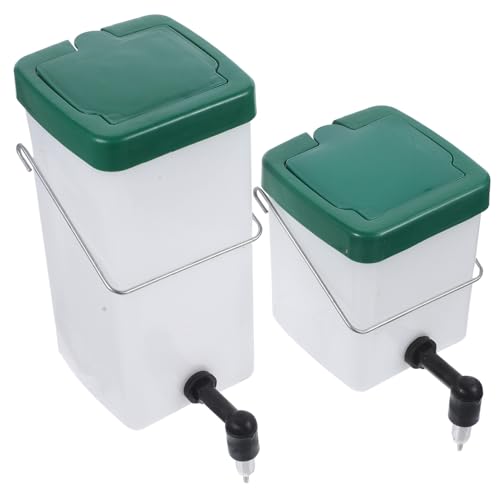 ORFOFE 2 Stück Teiliges Kaninchen Wasserspender Tropffreie Automatische Trinkflasche Edelstahl Einfache Installation Langlebig Geeignet für Kaninchen und Meerschweinchen von ORFOFE
