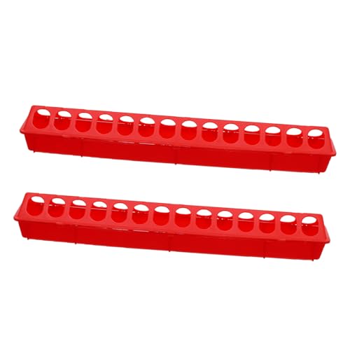 ORFOFE 2 Stück Teiliges Tauben futtertrog aus Robustem Material Anti spritzendes Design Geeignet für Vogelkäfige und Taubenfütterung im Innen Außenbereich von ORFOFE