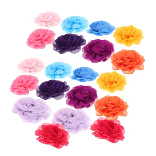 ORFOFE 20 Stück Teiliges Blumenkollier Hunde und Katzen Mehrfarbige Chiffon Haustier schleifenanhänger Atmungsaktives und Langlebiges Blumiges Haustierhalsband zubehör für Partys und von ORFOFE