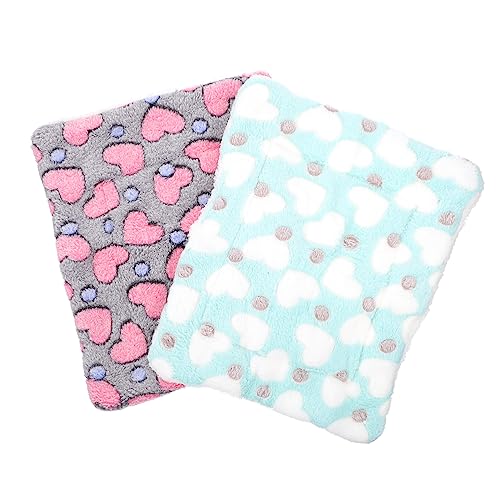 ORFOFE 2 Stücke Meerschweinchen Bett Matte Nest Pad Hamster Eichhörnchen Weiche Warme Haustier Schlaf Pad von ORFOFE