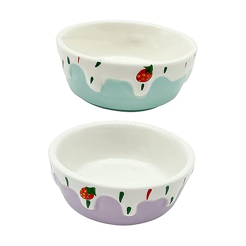 ORFOFE 2-teiliges Keramik-hamsternapf-Set – Futternäpfe Für Kleintiere von ORFOFE