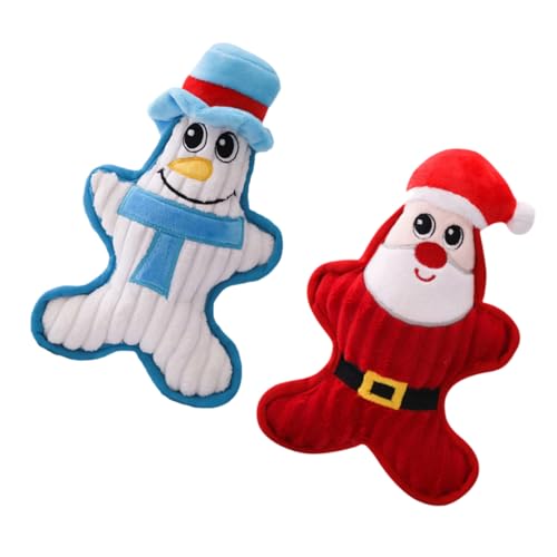 ORFOFE 2stücke Plüschspielzeug Für Hunde Geräuschmachendes Kauspielzeug Für Haustiere Weihnachtsmann Vermeidung Von Langeweile ORFOFE 2stücke Plüschspielzeug Für Hunde Geräuschmachendes Kauspielzeug Für Haustiere Weihnachtsmann Vermeidung Von Langeweile von ORFOFE