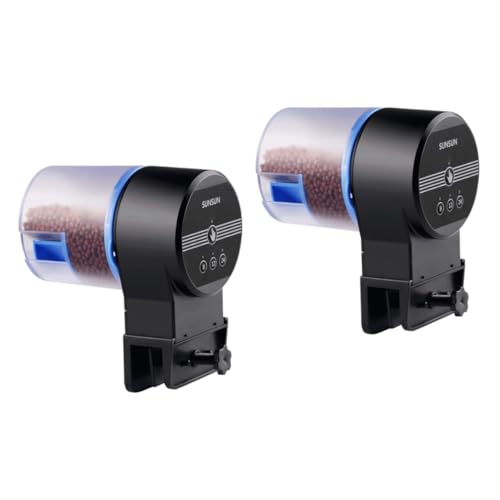 ORFOFE 2 Stücke Automatische Fisch Feeder Für Aquarium Auto Feeder Timer Lebensmittel Fütterung Einstellbare Outlet Für Garnelen Schildkröte Tank ORFOFE 2 Stücke Automatische Fisch Feeder Für Aquarium Auto Feeder Timer Lebensmittel Fütterung Einstellbare Outlet Für Garnelen Schildkröte Tank von ORFOFE