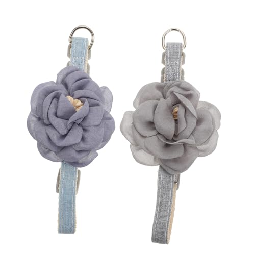 ORFOFE Katzenhalsband Haustierbedarf Katzenhalsgürtel Hundehalsband Modische Blumendekorationen von ORFOFE