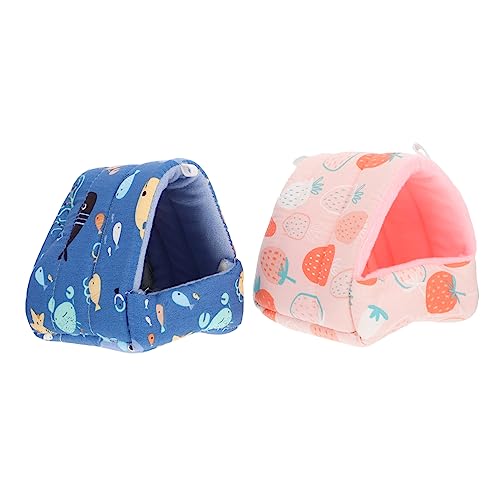 ORFOFE Hamster-Winterbett 2er-Pack gemütliches Baumwollnest warmes Eichhörnchenhaus Kleintiernest robuste Konstruktion ORFOFE Hamster-Winterbett 2er-Pack gemütliches Baumwollnest warmes Eichhörnchenhaus Kleintiernest robuste Konstruktion von ORFOFE