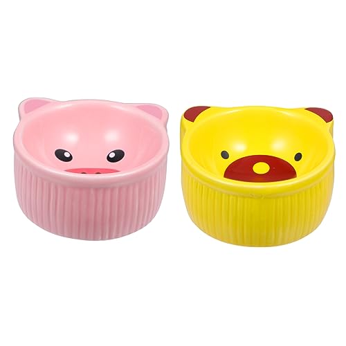 ORFOFE 2-teiliges Keramik-futternapf-Set Für Haustiere Entzückender Futternapf Für Hamster Und Chinchillas Cartoon-Form Und Sicher Für Kleintiere ORFOFE 2-teiliges Keramik-futternapf-Set Für Haustiere Entzückender Futternapf Für Hamster Und Chinchillas Cartoon-Form Und Sicher Für Kleintiere von ORFOFE